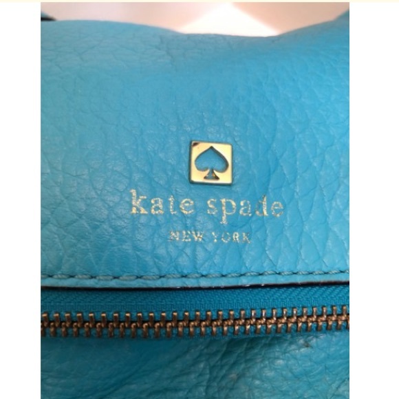 Turquoise Blue Leather Satchel - Picture 3 of 8